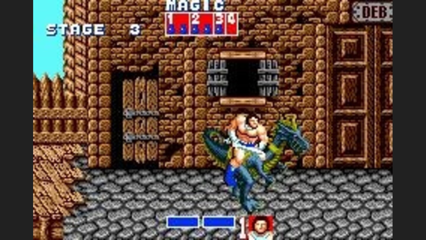 Golden Axe: Unsurprisingly this dragon is faster and more powerful than your Arnold will ever be.