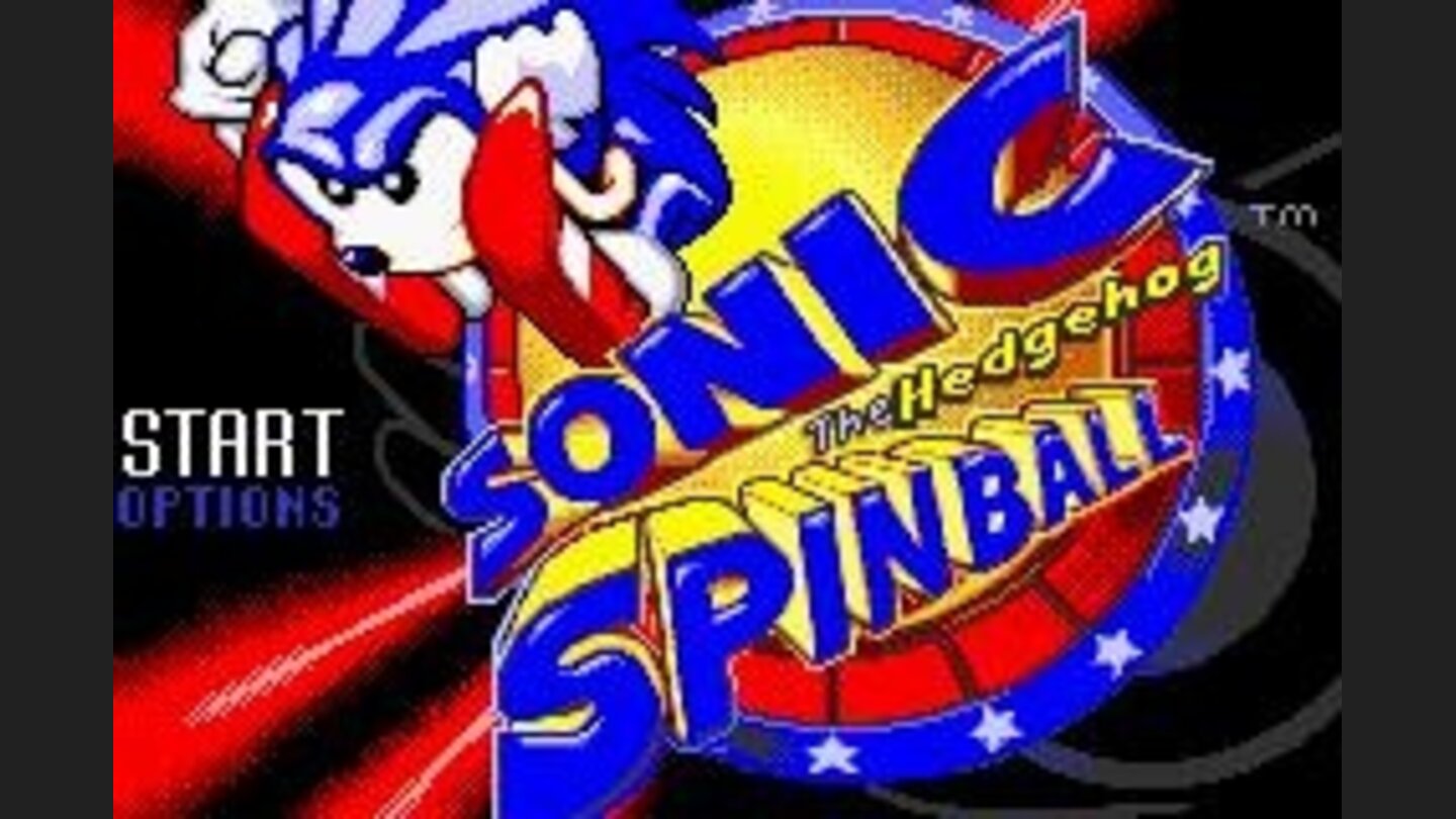Sonic Spinball: Title Screen