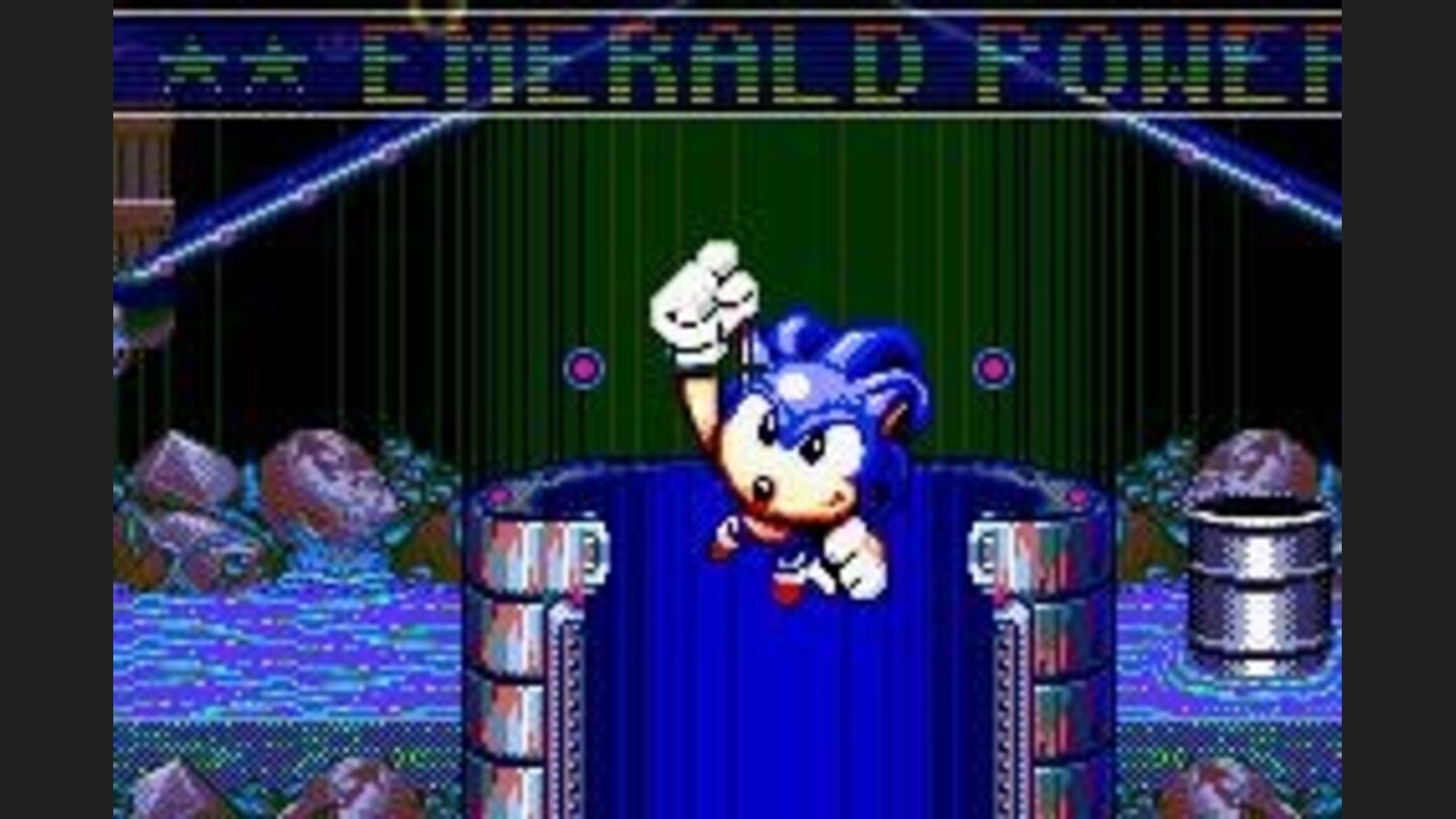 Sonic Spinball: He got the Emerald!