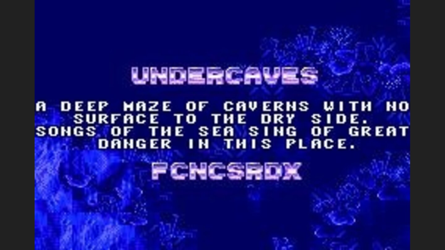 Ecco the Dolphin: Level Description Screen