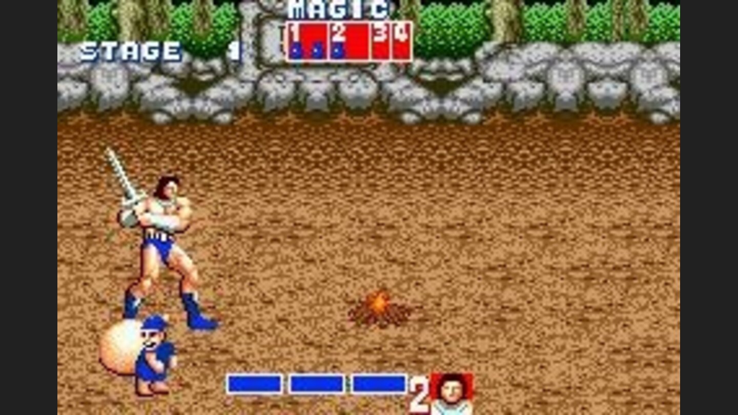 Golden Axe: These little elves drop potions.