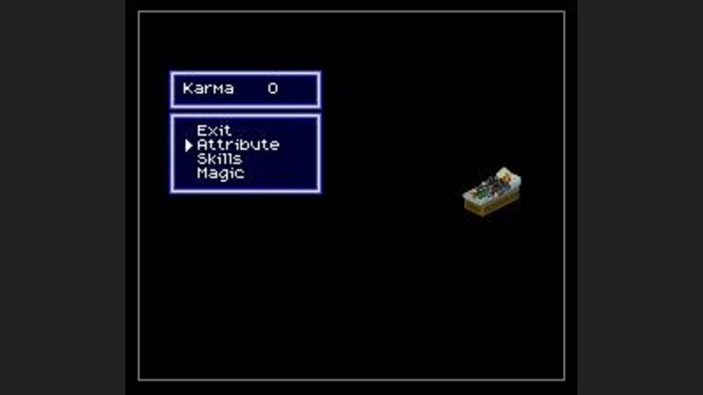 When using a bed, you can restore your health, save your game, and allocate available karma points