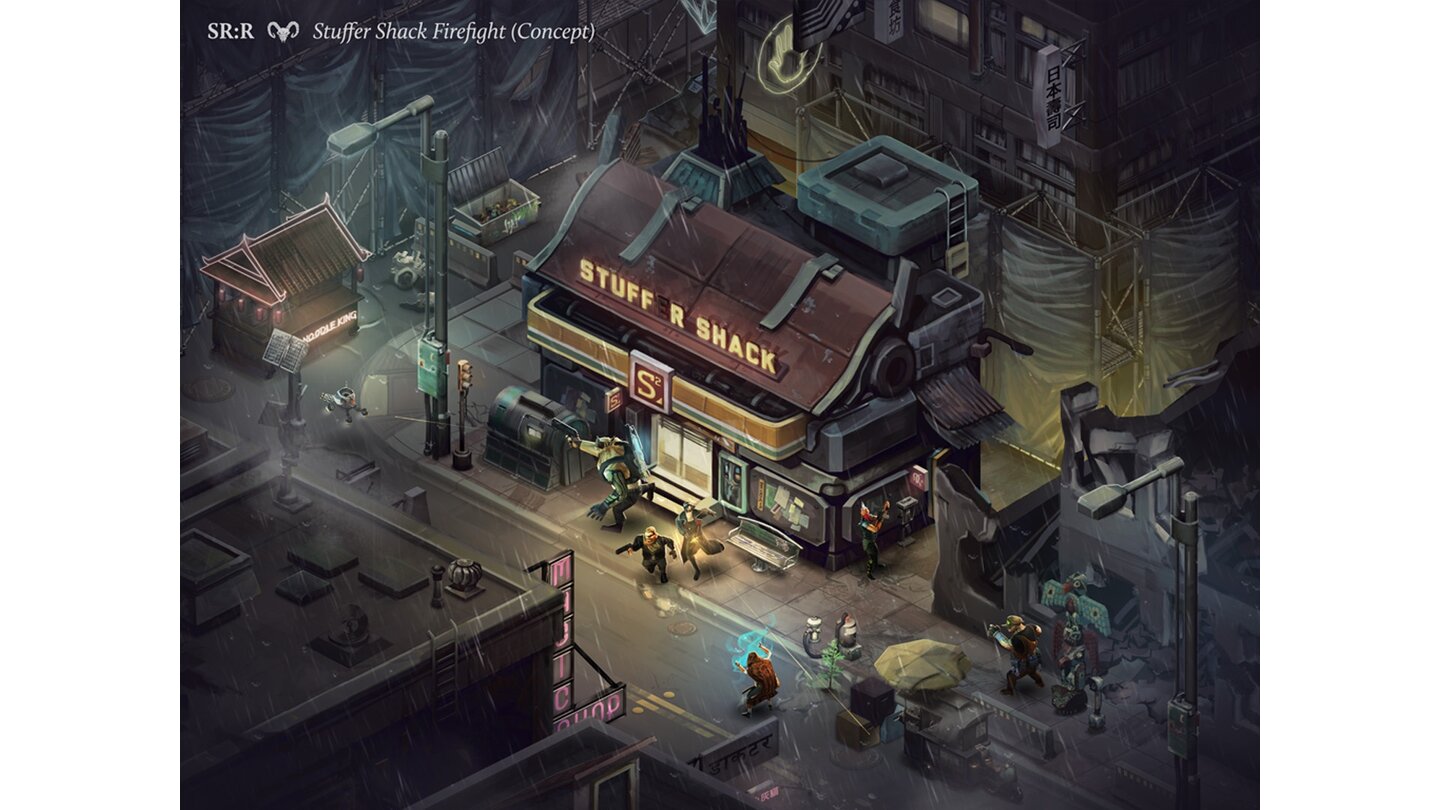 Shadowrun Returns - Artworks und Konzeptgrafiken