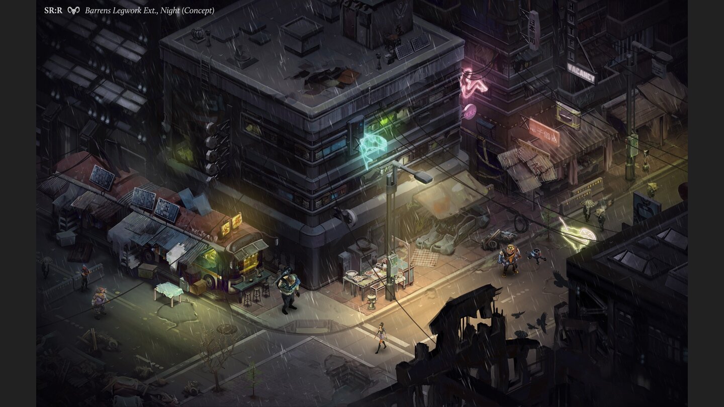 Shadowrun Returns - Artworks und Konzeptgrafiken