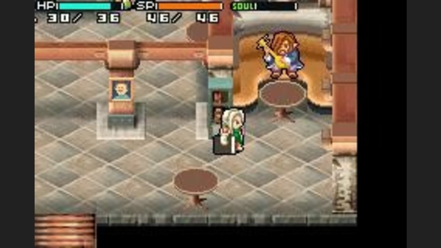 Meet a variety of people, such as this guy playing a lute (or something similar)