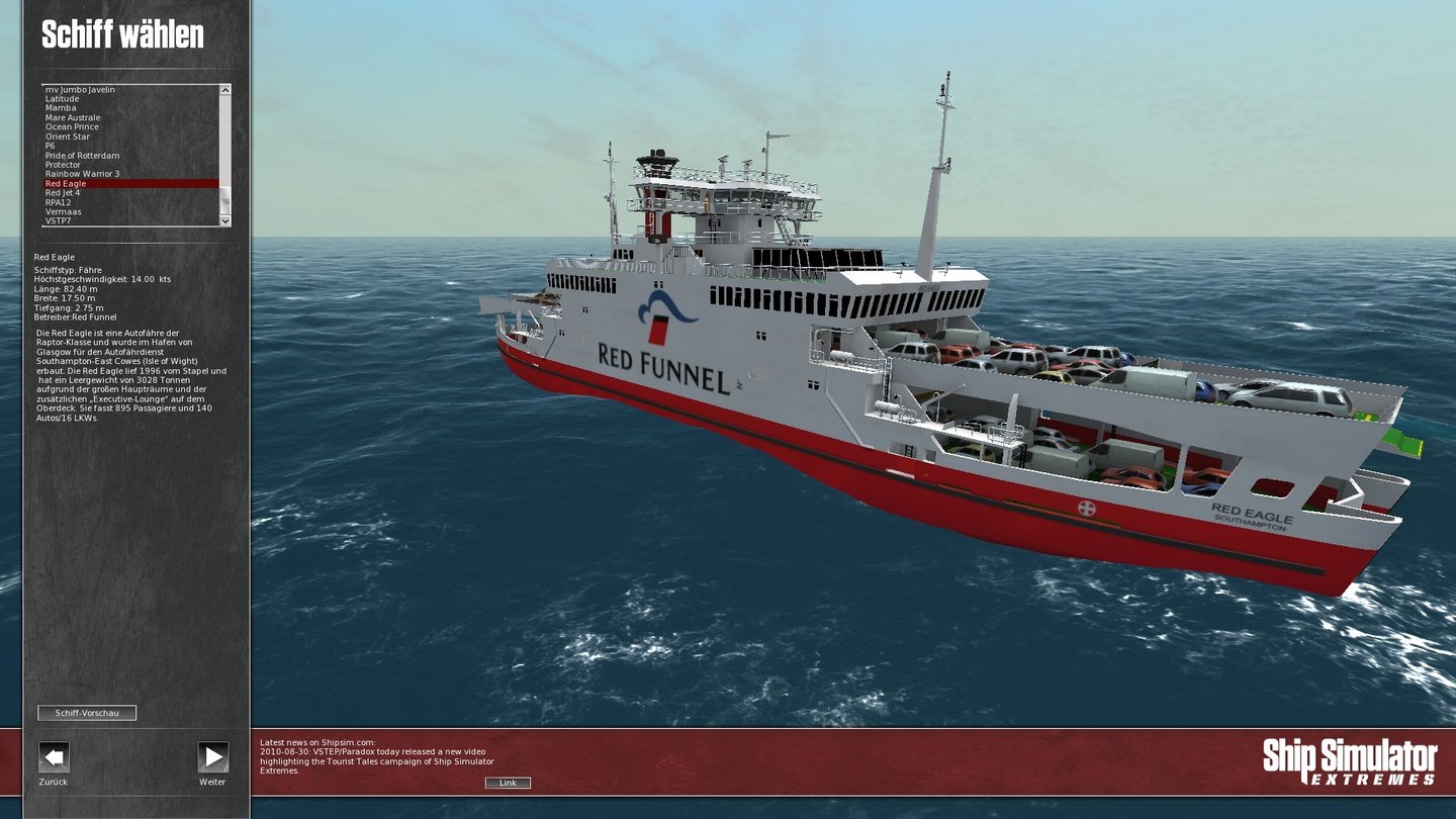 Ship Simulator Extremes - Alle Schiffe im Bild