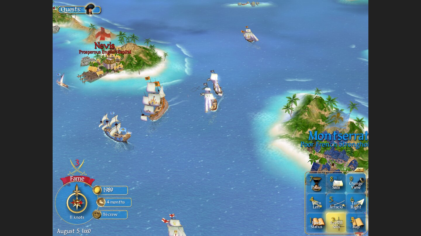 Sid Meiers Pirates! Das Remake von 2004 transportierte den Klassiker erstmals in eine 3D-Umgebung.