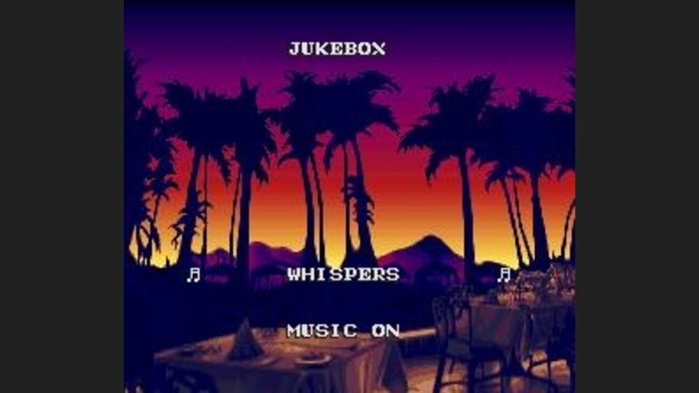Its song time in Jukebox option. Select one of many musics and relax observing the sunrise...