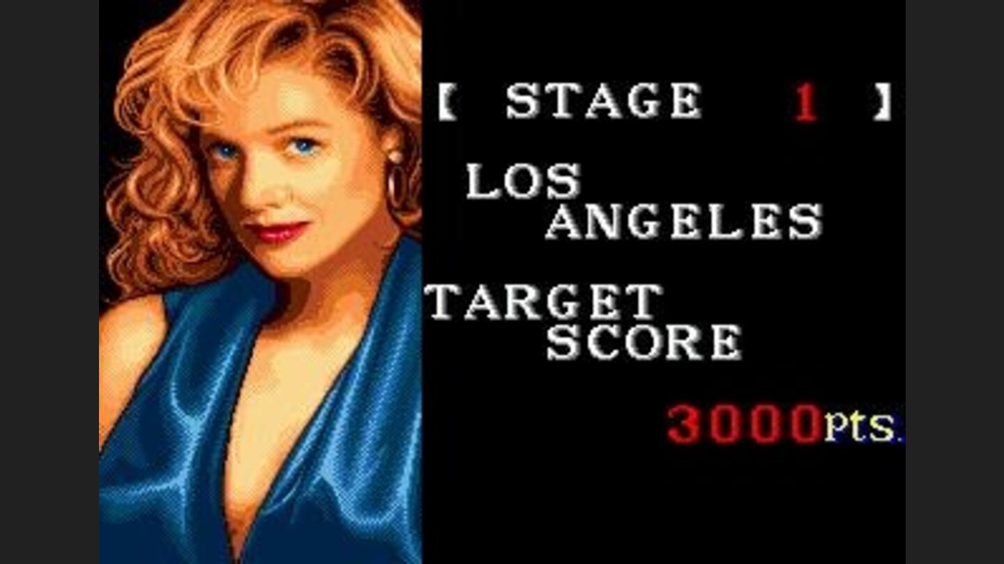 To complete the game, you must reach the target score of each city (starting by Los Angeles).