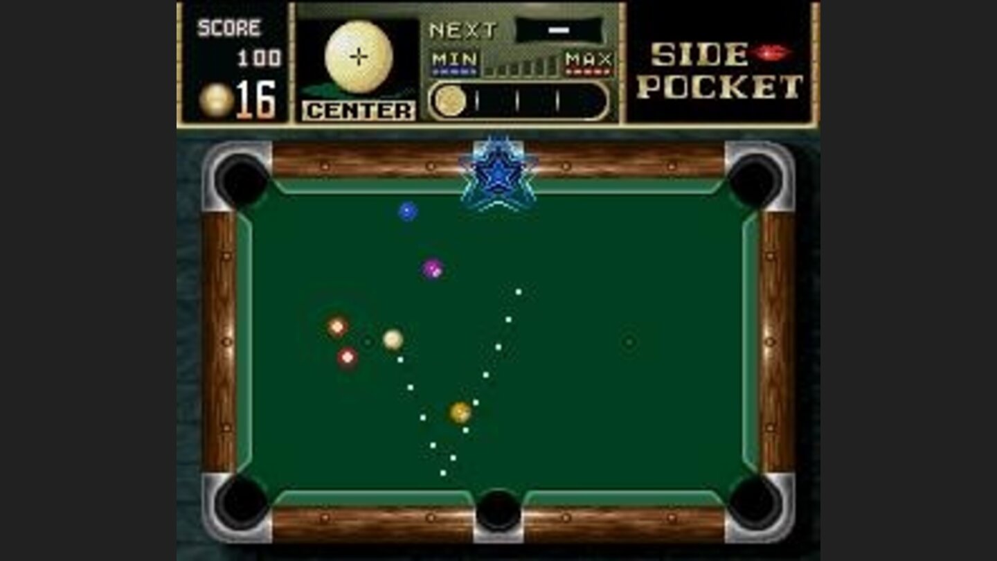 Pay attention: sinking one ball in this (or in other) blue-star hole, youll enter in a TRICK bonus game after you complete the level.