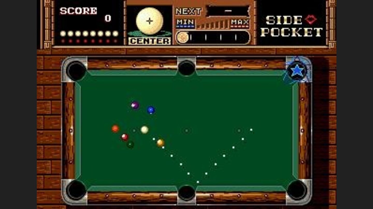 Sink a ball where the star appoints to earn some additional points or a passport to the TRICK bonus.