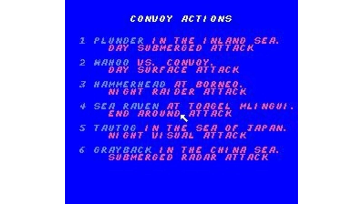Convoy actions selection