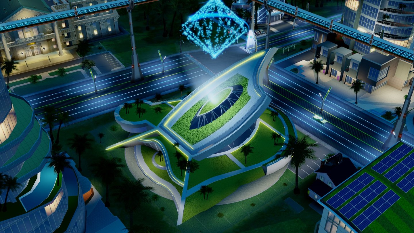 SimCity: Städte der ZukunftDie High-Tech-Fabrik gehört zu den konstanteren Industriegebäuden der Zukunft.