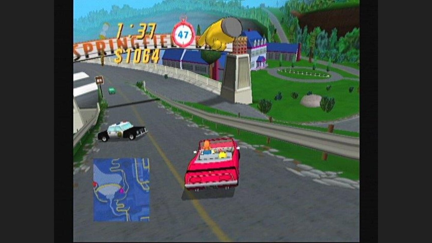 Snake avoids the cops at the dam