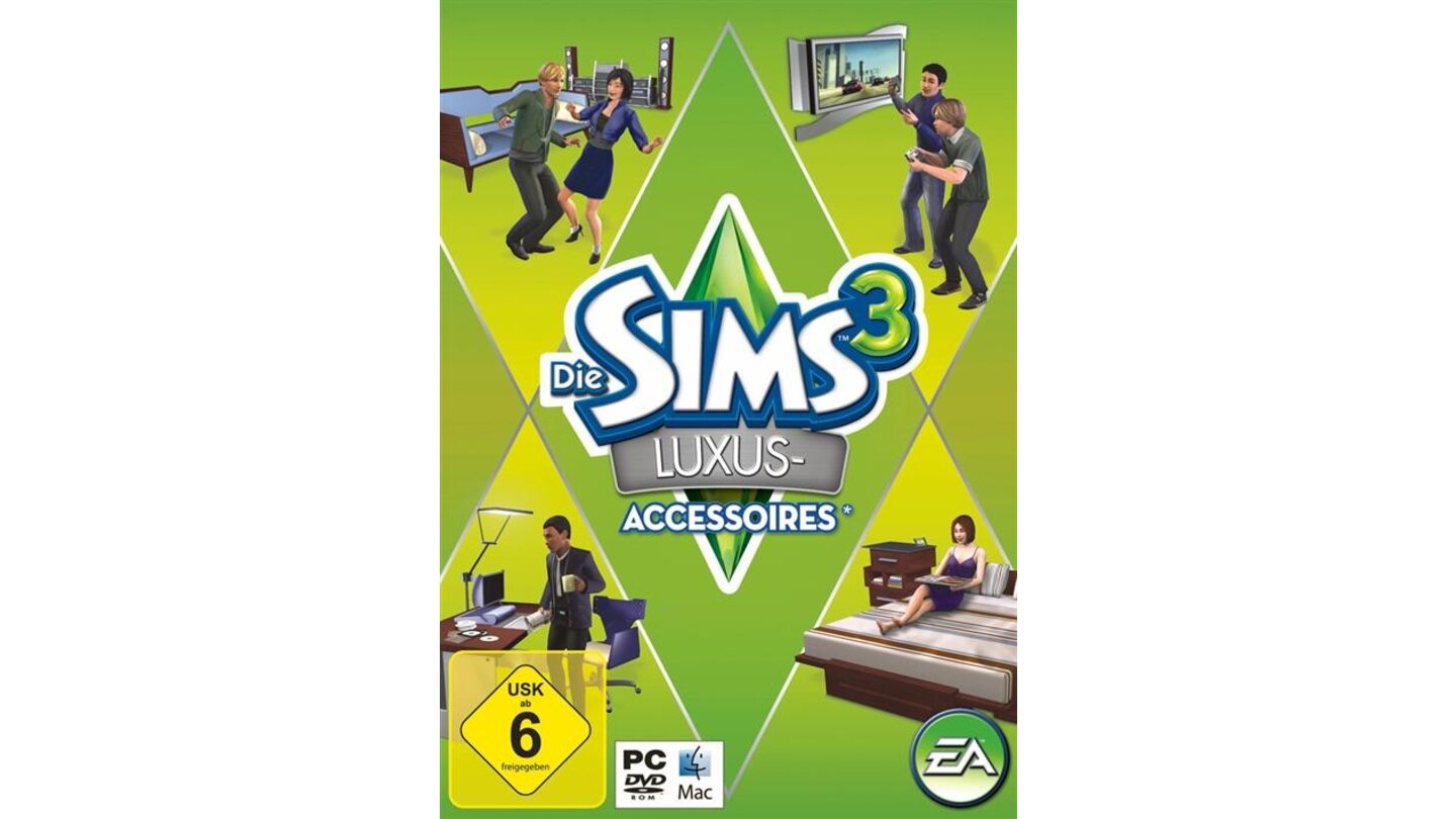 Sims 3 Luxus-AccessoiresRelease: 5. Februar 2010Publisher: Electronic ArtsGold Award für mehr als 100.000 verkaufte Spiele