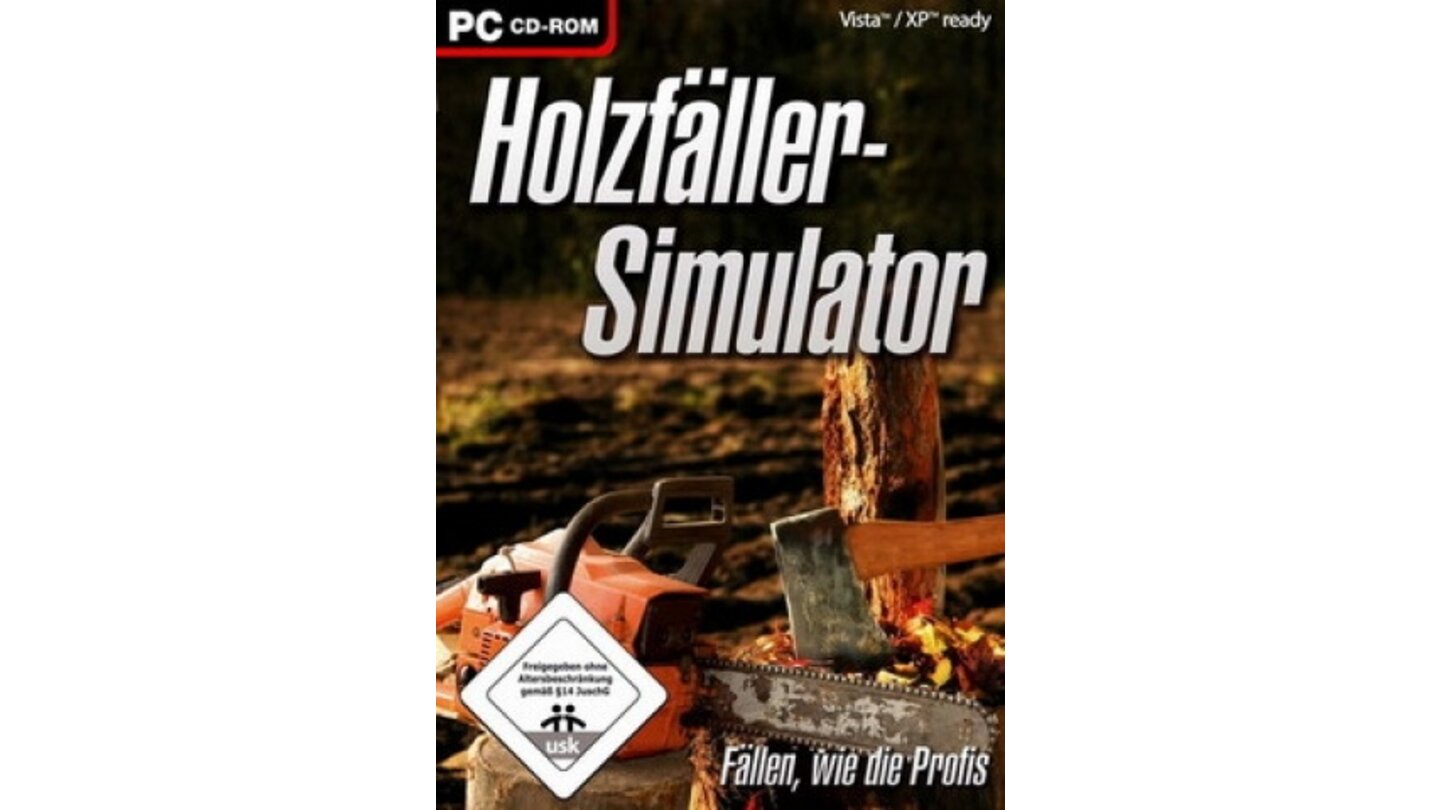 Holzfäller-Simulator - Kein Witz: Der Hersteller wirbt unter anderem mit »Unvorhergesehenen Hindernissen«.