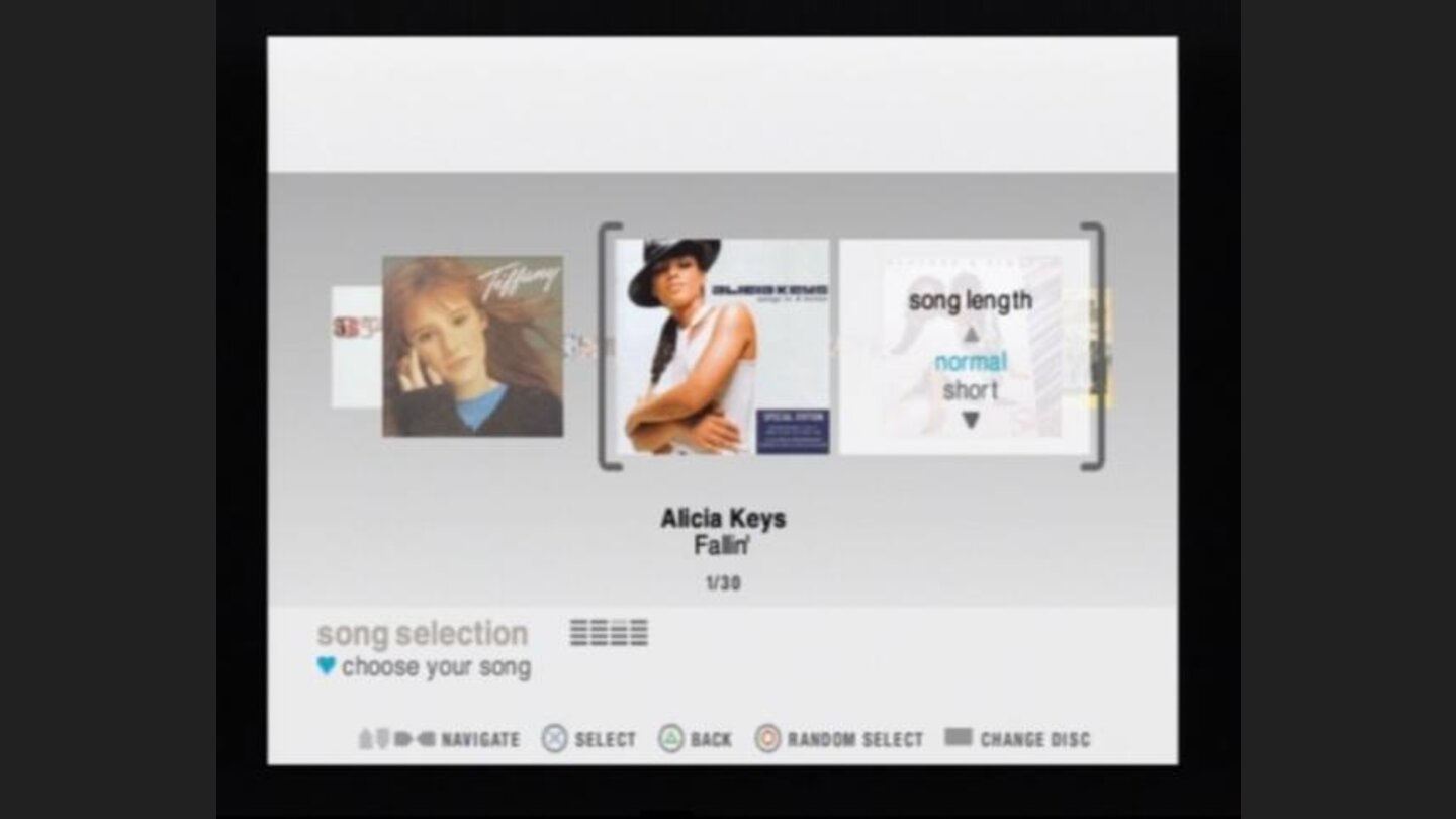 You can play each song in normal full length, or shortened version
