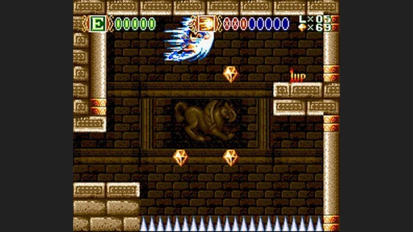 Using a spell to reach a secret item