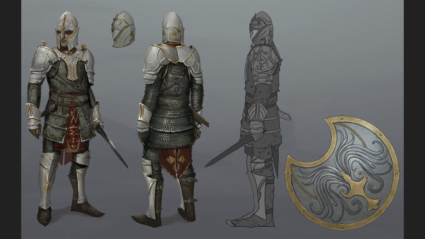 Skyblivion Rüstungssets: Konzeptzeichnungen