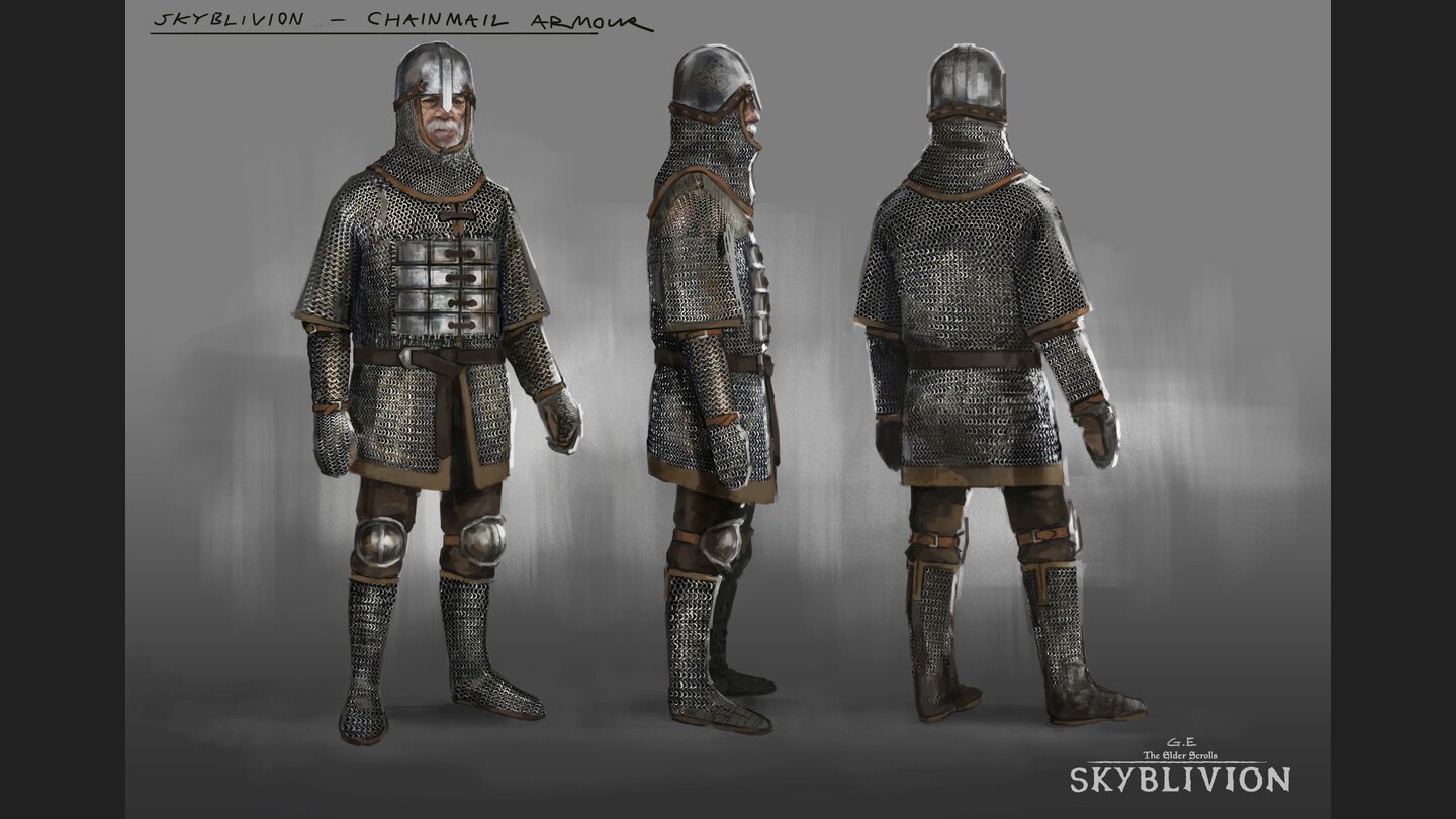 Skyblivion Rüstungssets: Konzeptzeichnungen
