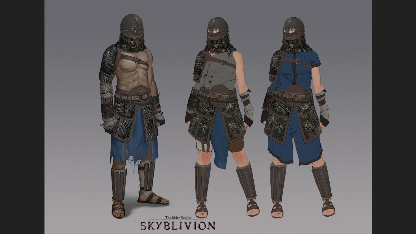 Skyblivion Rüstungssets: Konzeptzeichnungen