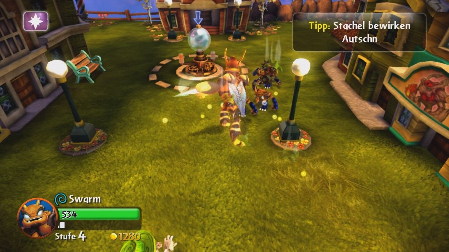 Skylanders: GiantsIm Arena-Rumble dürfen wir mit zwei Spielern gegeneinander antreten.