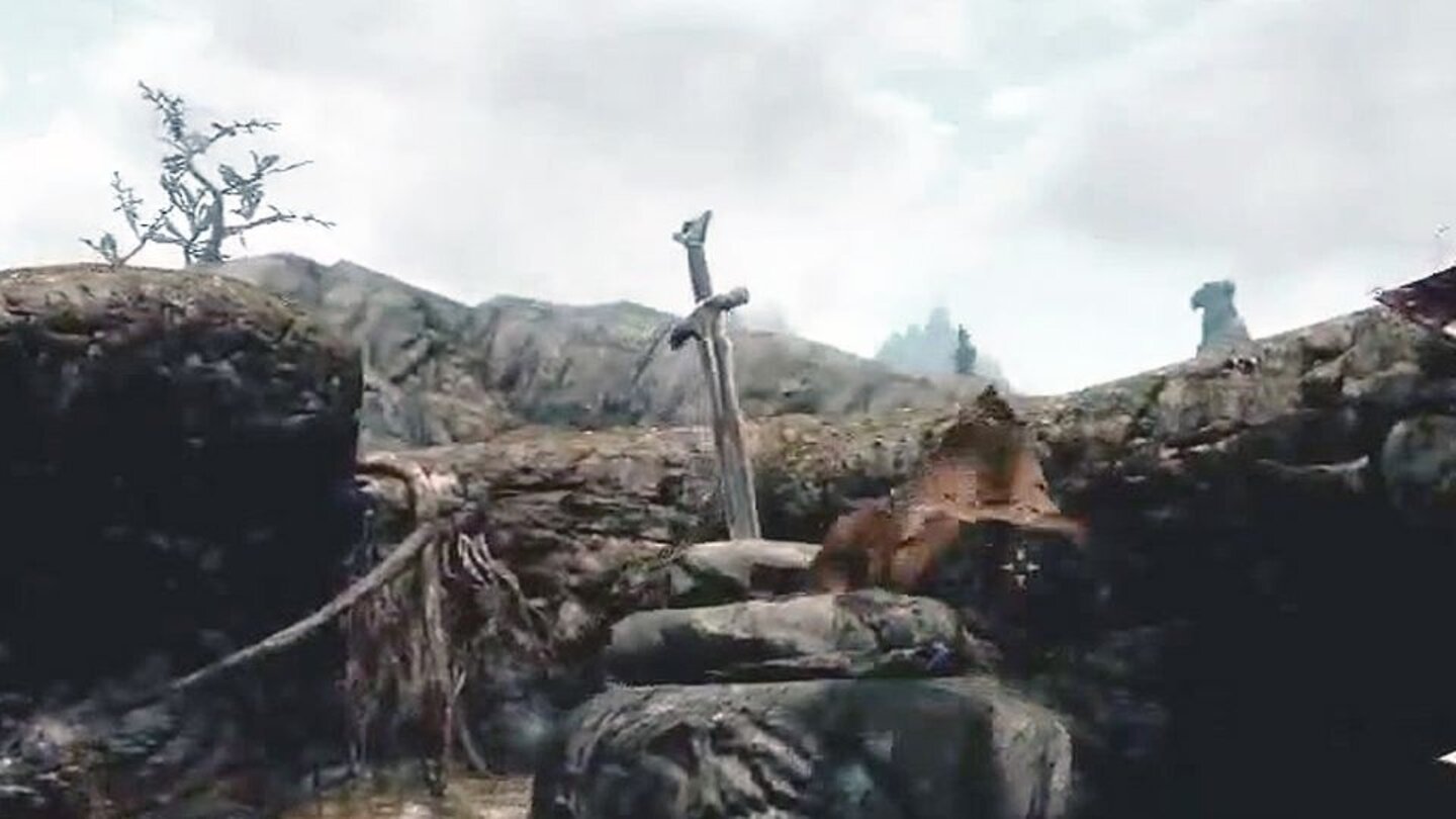 ExcaliburSüdlich des »Broken Tower Redoubt« können Spieler einen Ort namens »Rebel’s Cairn« finden. Dort befindet sich ein Steinhaufen, in den ein Stahlschwert hineingerammt wurde. Dabei handelt es sich um eine Anspielung zur Legende von König Arthus’ Excalibur.