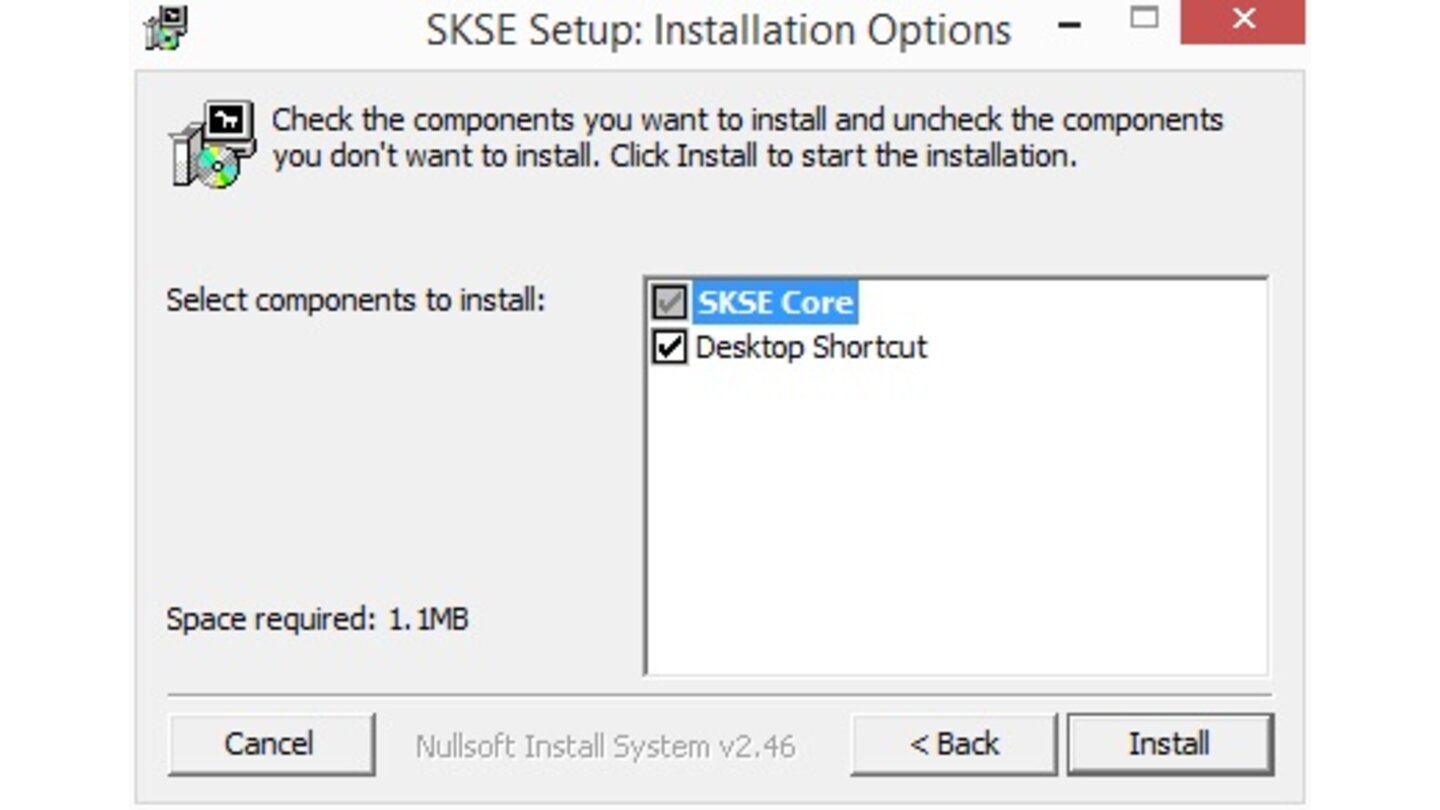 Skyrim Mod Anleitung - Schritt 33Den Haken bei »Desktop Shortcut« setzen, damit eine Verknüpfung auf den Schreibtisch gelegt wird.