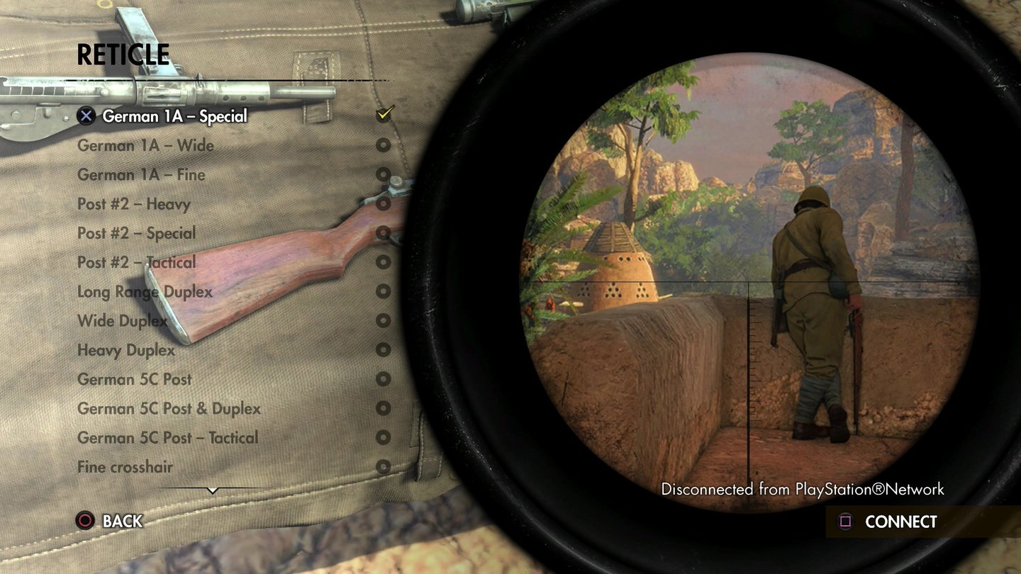 Sniper Elite 3Mit dem Erfahrungssystem und versteckten Geheimnissen schalten wir im Spielverlauf Waffen und Zielfernrohre frei.