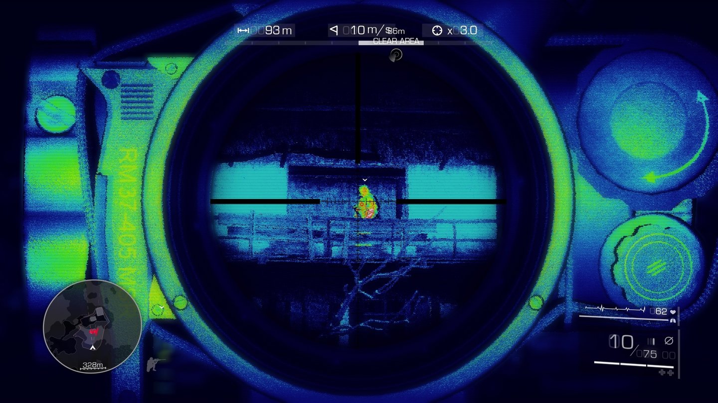 Sniper: Ghost Warrior 2In den Missionen steht uns ein Wärme- oder Nachtsichtgerät zur Verfügung.