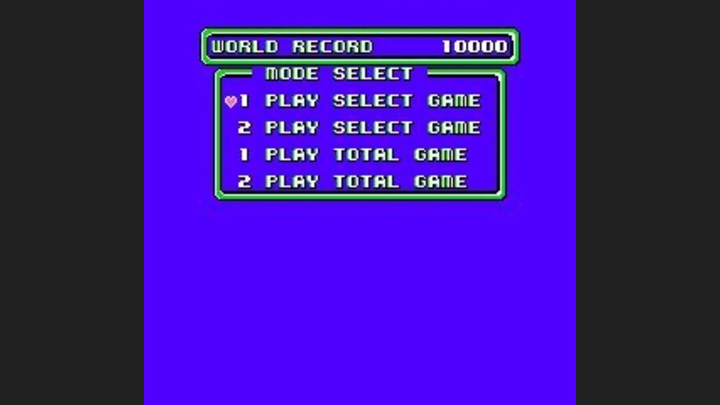 Main menu