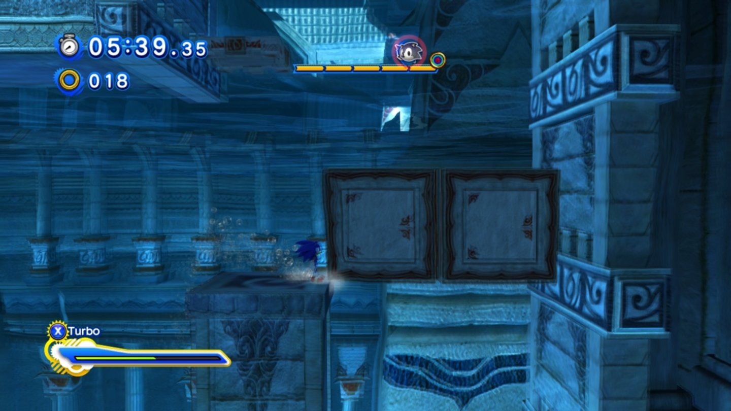 Sonic GenerationsManchmal geht es mit Sonic auch unter Wasser.