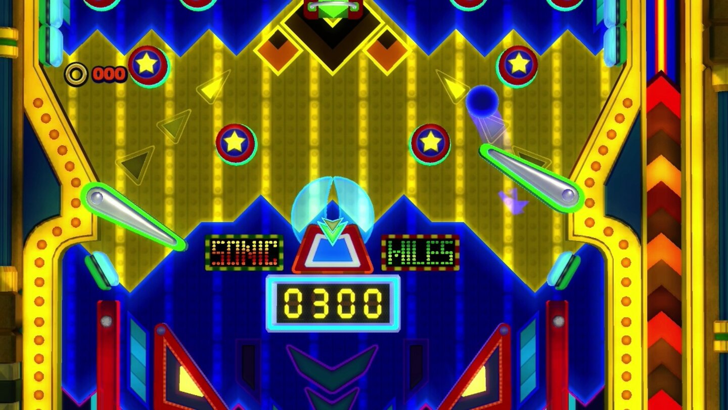 Sonic: The Lost WorldDas kennen wir doch - auch in Lost World wird Sonic mal wieder zur Flipperkugel.