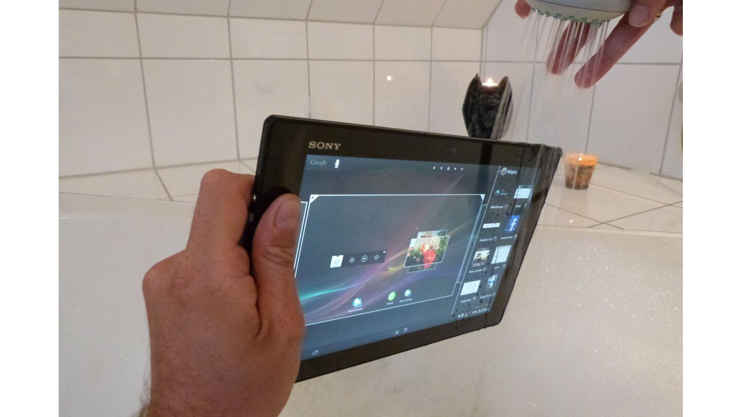 Sony Xperia Tablet Z - Geht Duschen