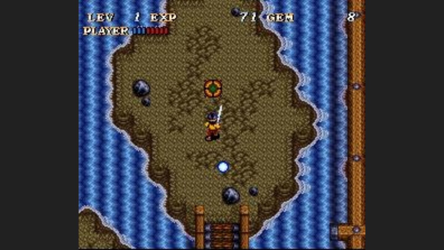 By stepping on those green things, you can release objects.