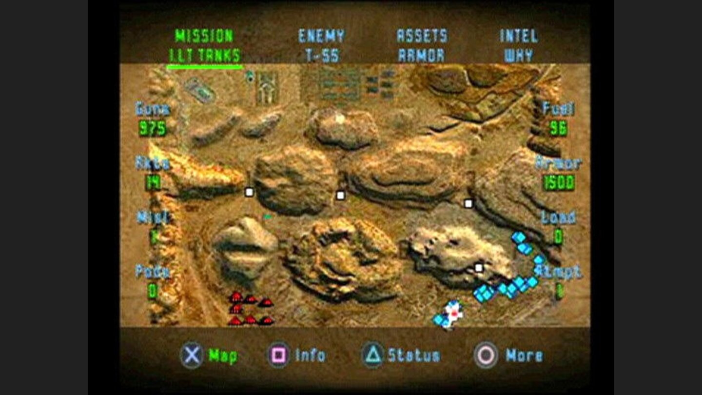 The SMFD (Super Multi-Functional Display) contains all the information necessary to carry out missions.
