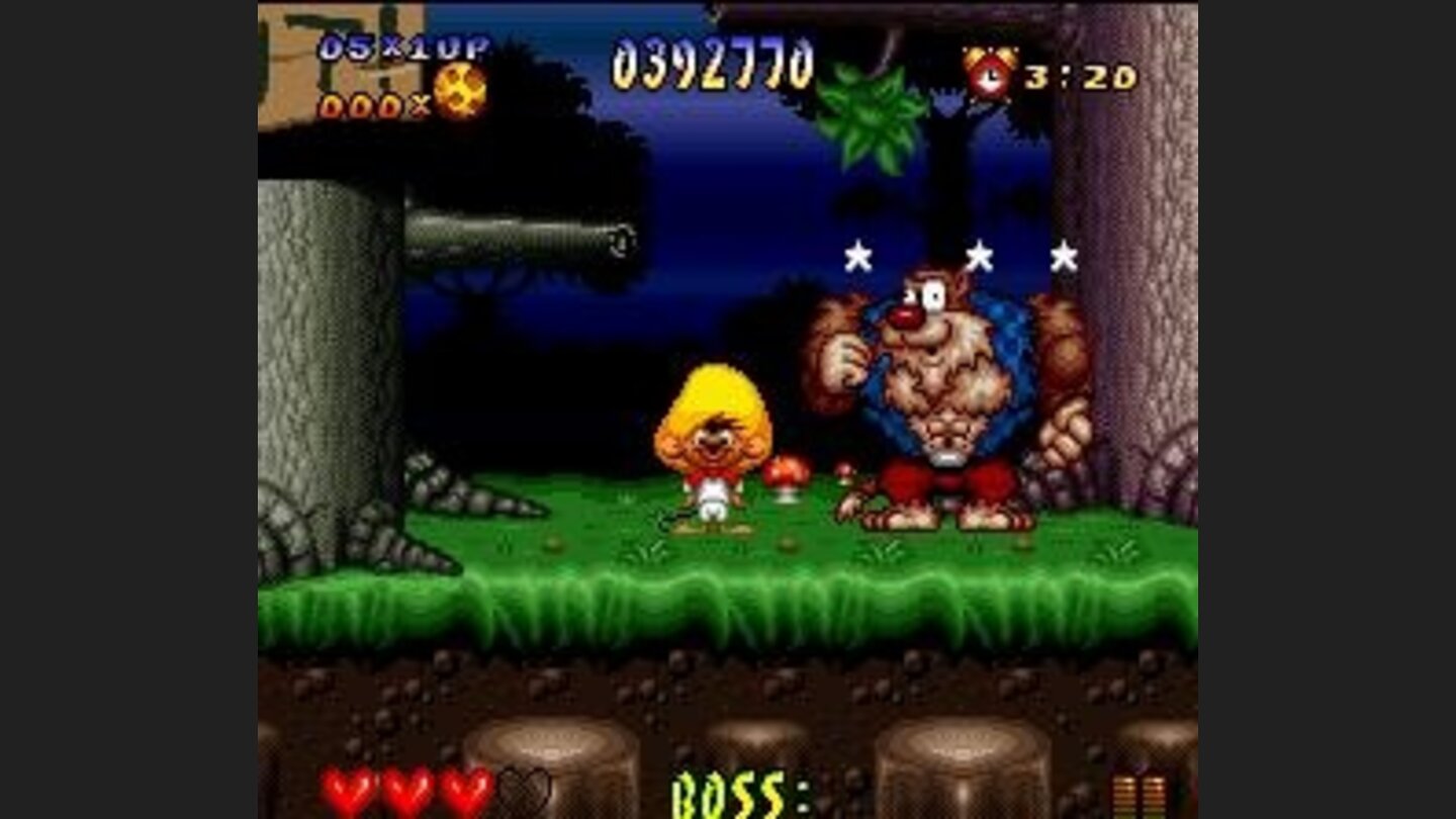 This boss have many muscles! However, hes no brain...