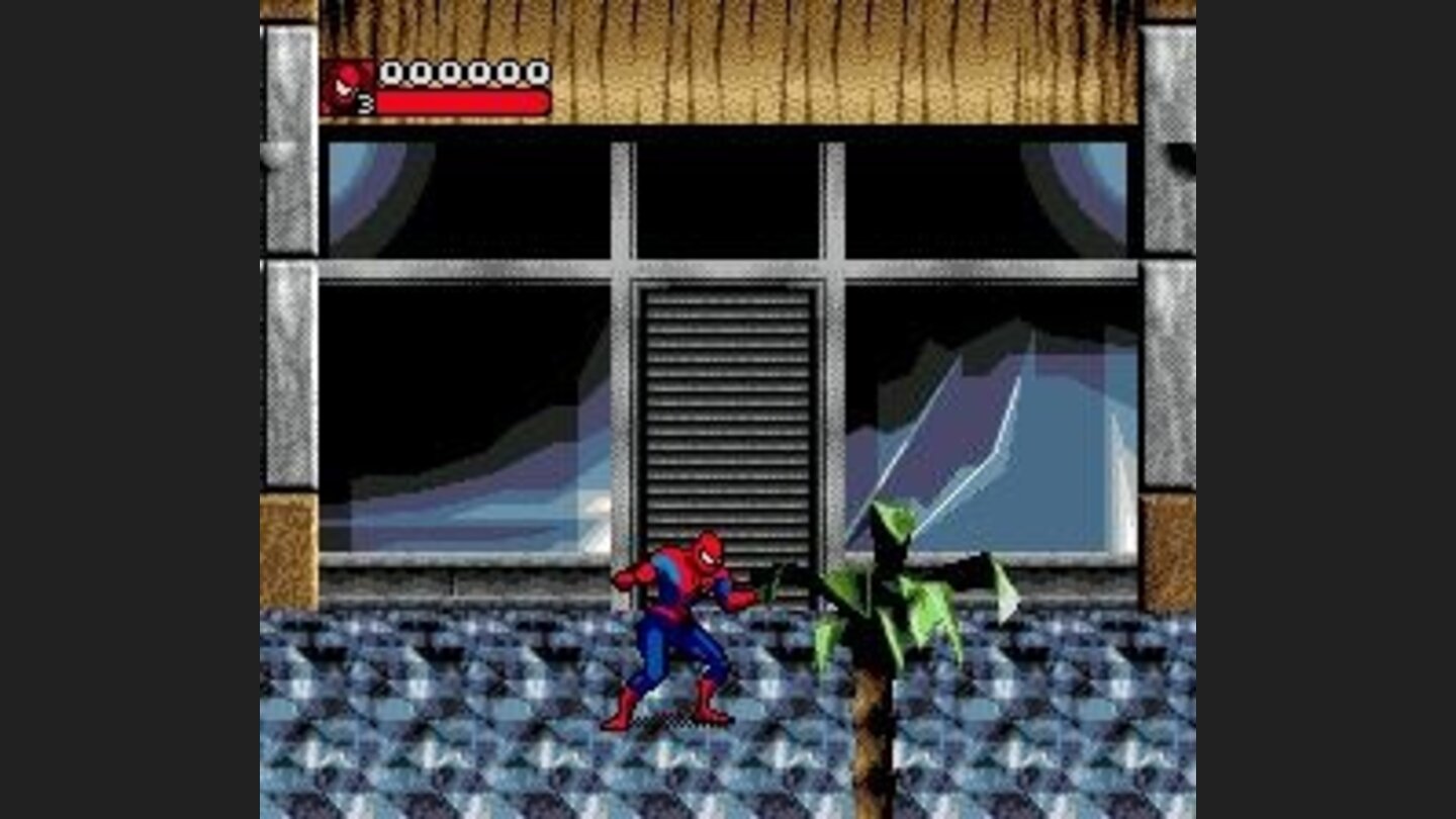 Spiderman is alone in the mall