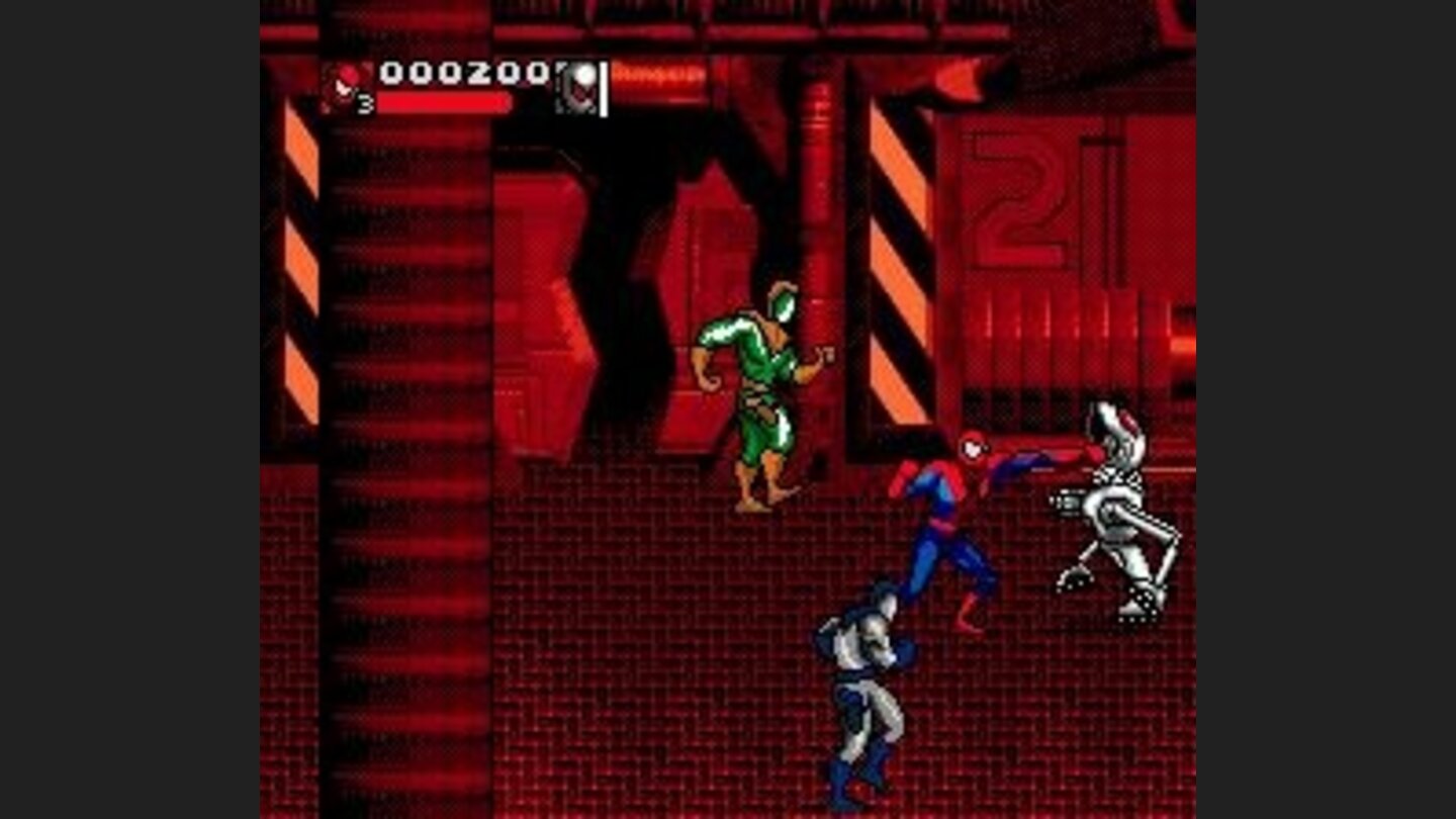 Spiderman is facing real robots