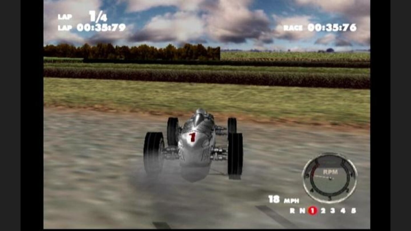 Cars in this game are extremely difficult to control.