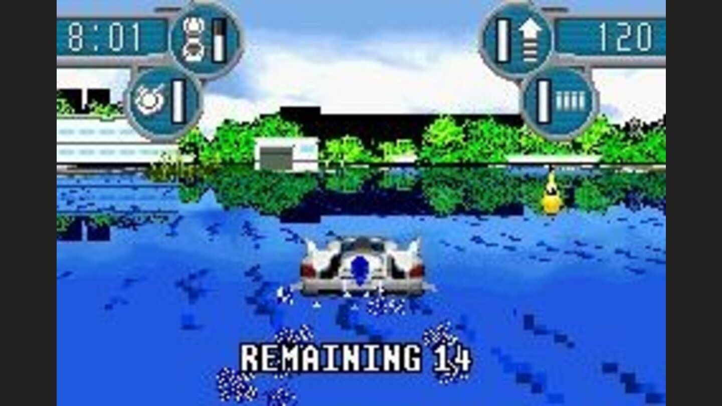 Change your vehicle to drive on the water