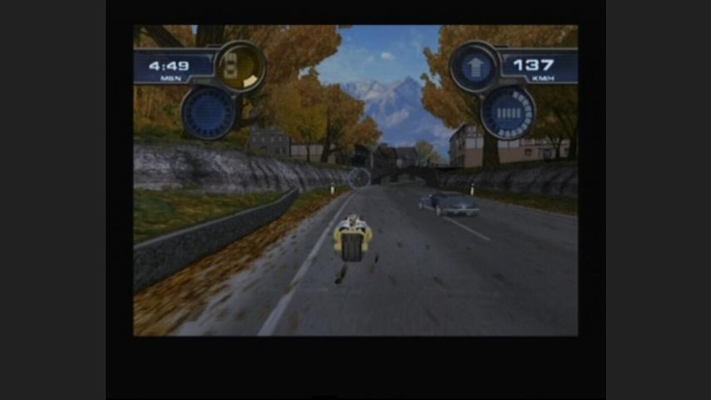 Your motorcycle is hardly a match for enemy cars, nor it has turbo booster to escape