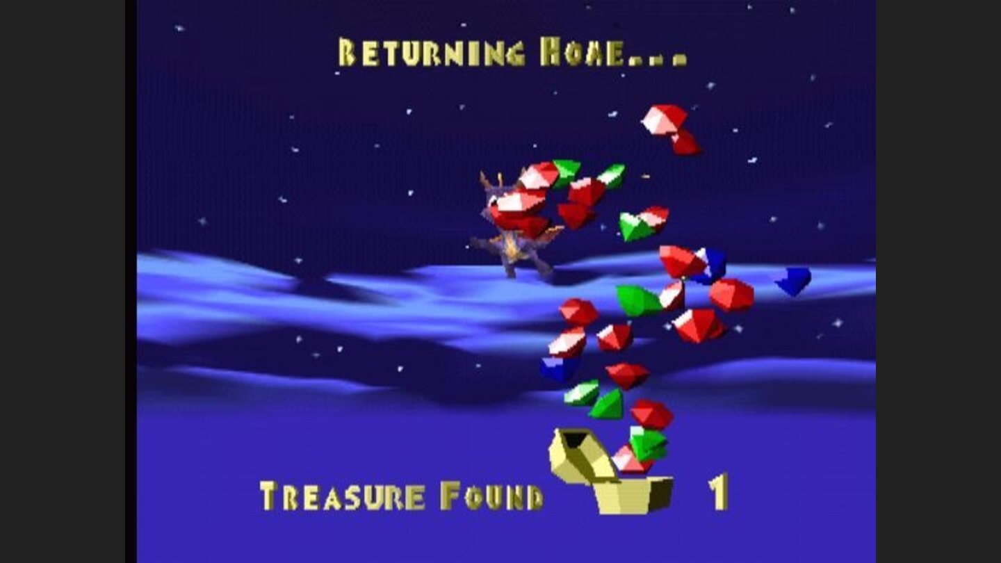 Ending a level: your treasure bonus
