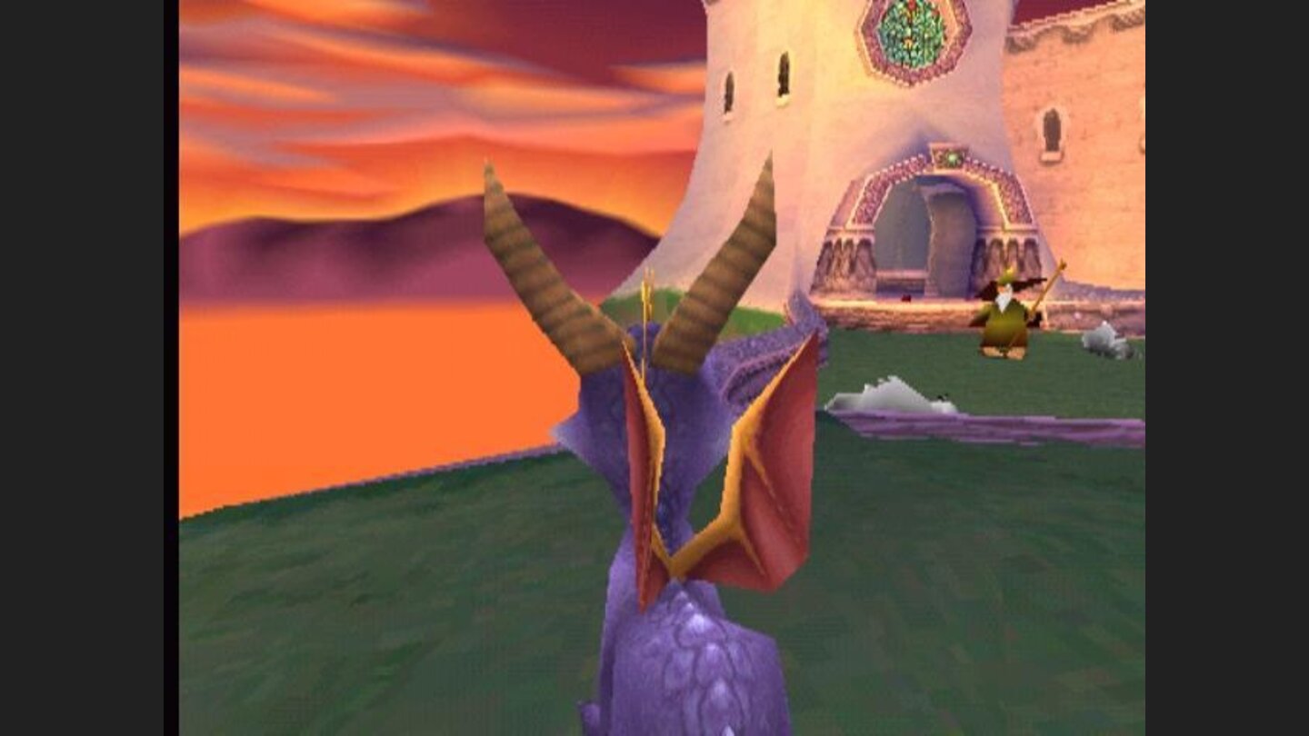 Gazing at the beautiful sunset on the level Toasty, together with a nasty magician (or whoever he is), who can beat me with his staff