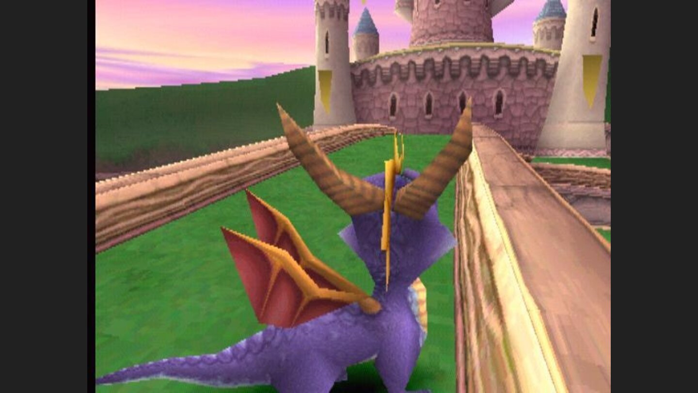 Spyro looks at the tower