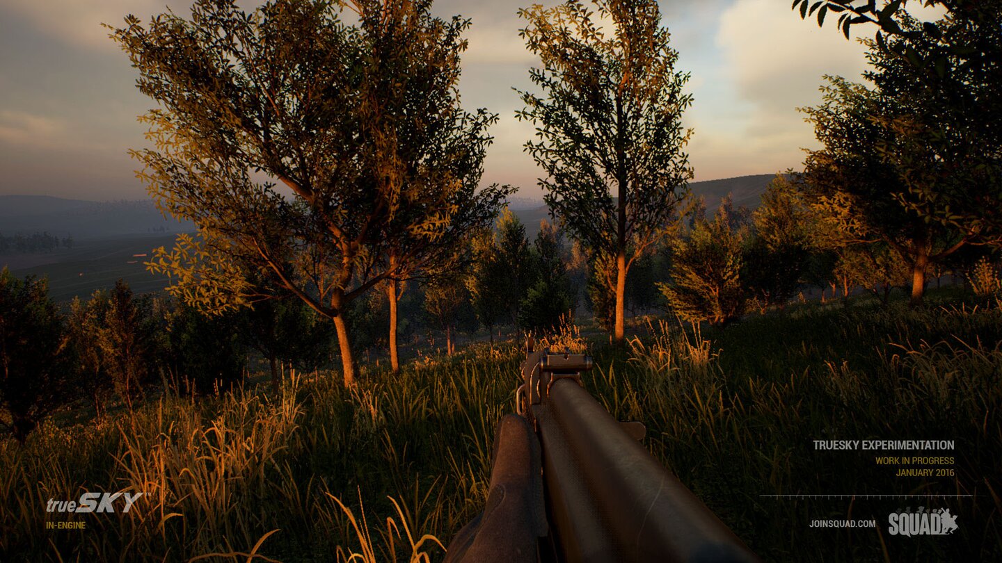 Selbst ein Hardcore-Spiel wie Squad darf auch einfach mal hübsch aussehen, das dynamische Beleuchtungssystem der Unreal Engine 4 macht es möglich.