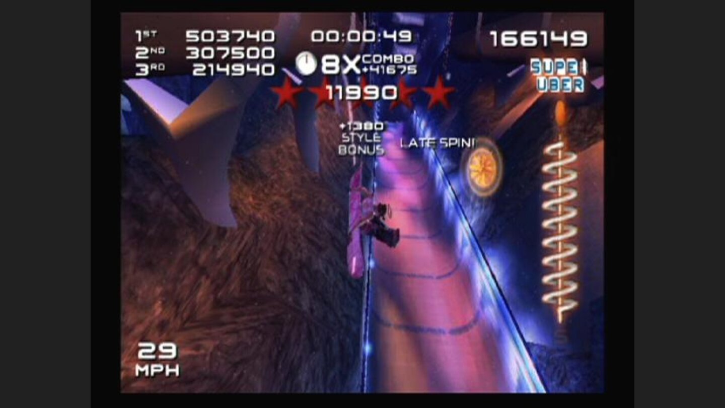 Performing tricks on one of many super pipes