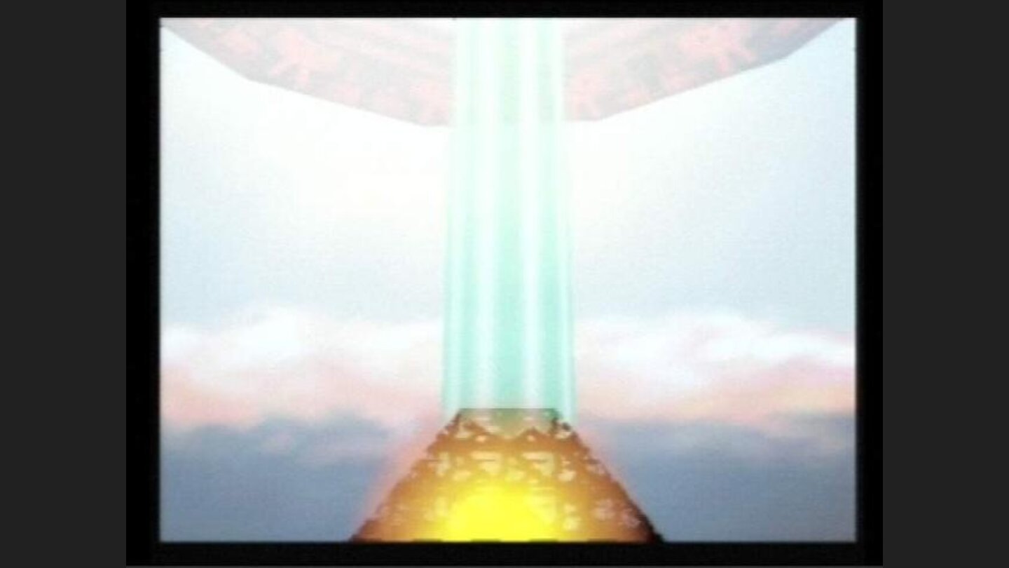 The Mothership destroys the pyramid