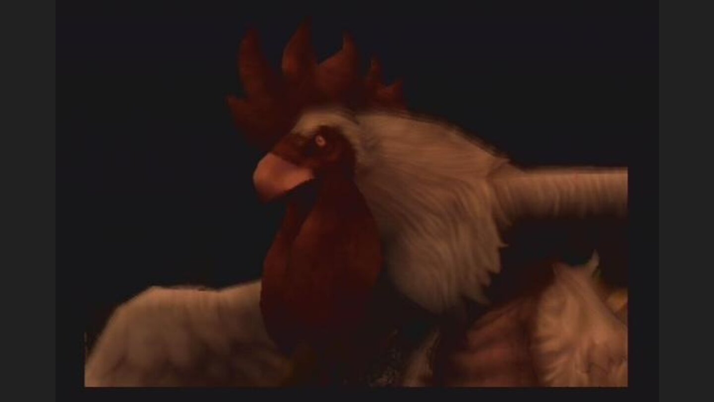 A giant. angry. rooster.