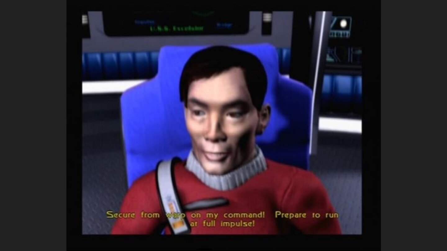 Captain Sulu in the opening cinematic, and your superior on this shattered voyage